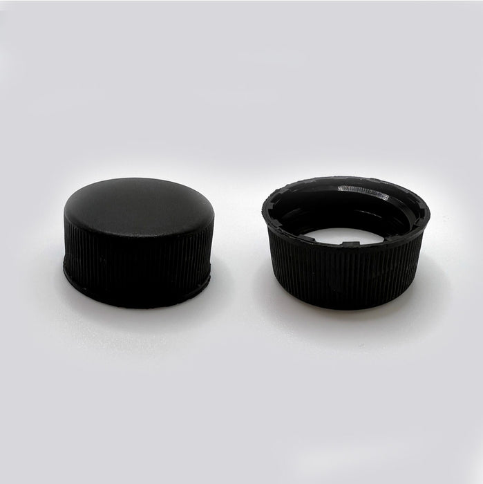 22-400 Black PP Continuous Thread Closure with Foam Liner