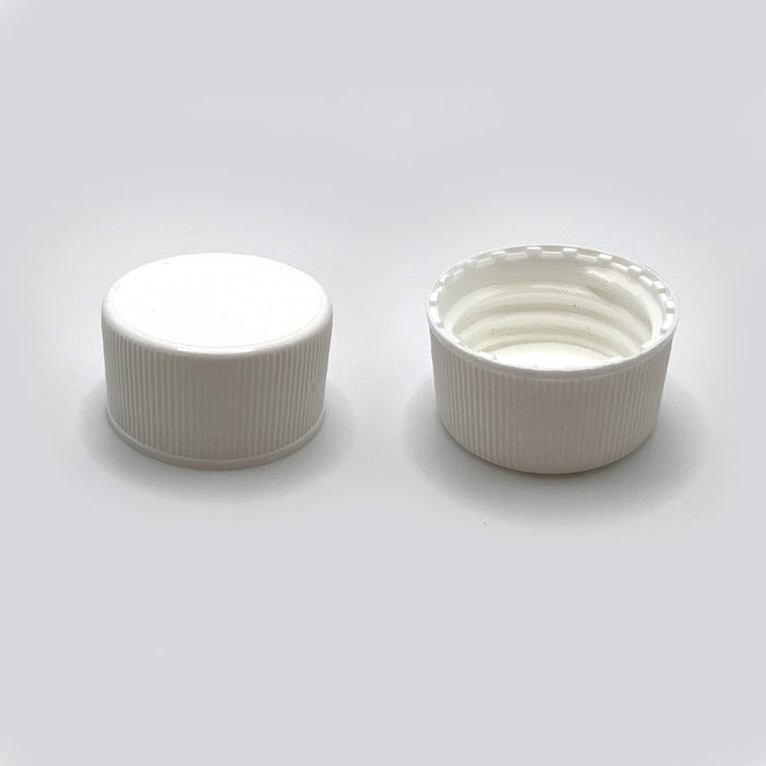 24-414 White PP Continuous Thread Closure with Foam Liner