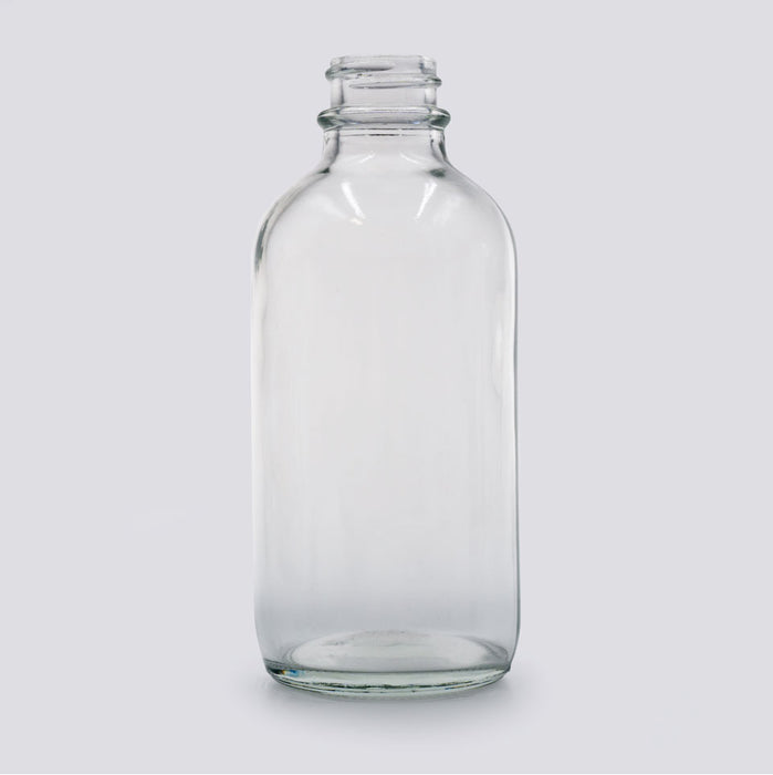 4 oz. Clear Glass Boston Round Bottle