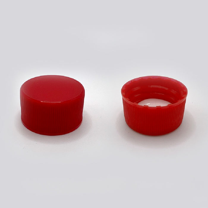 24-414 Red PP Continuous Thread Closure with Foam Liner