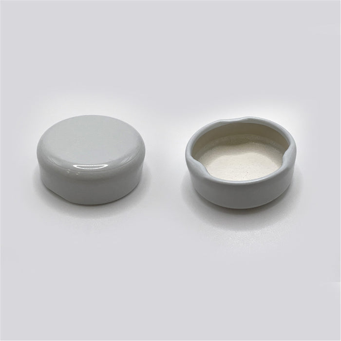 30mm White Metal Lug Closure with Plastisol Liner