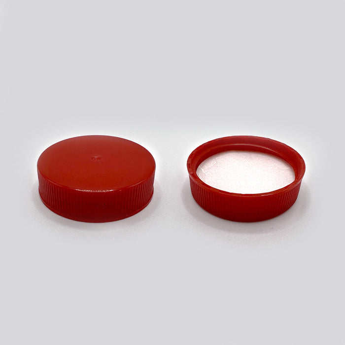 38-400 Red PP Continuous Thread Closure with Pressure Sensitive Liner