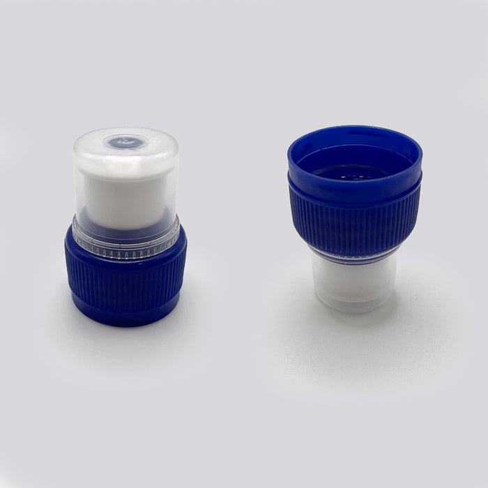 28mm PCO (1816) Blue/White PP Tamper Evident Sports Closure, Linerless