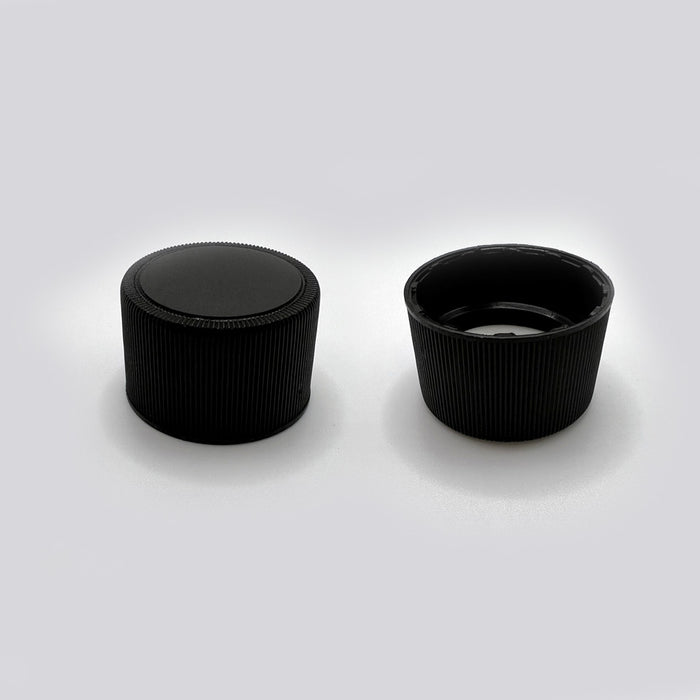 28-410 Black PP Continuous Thread Closure with Foam Liner