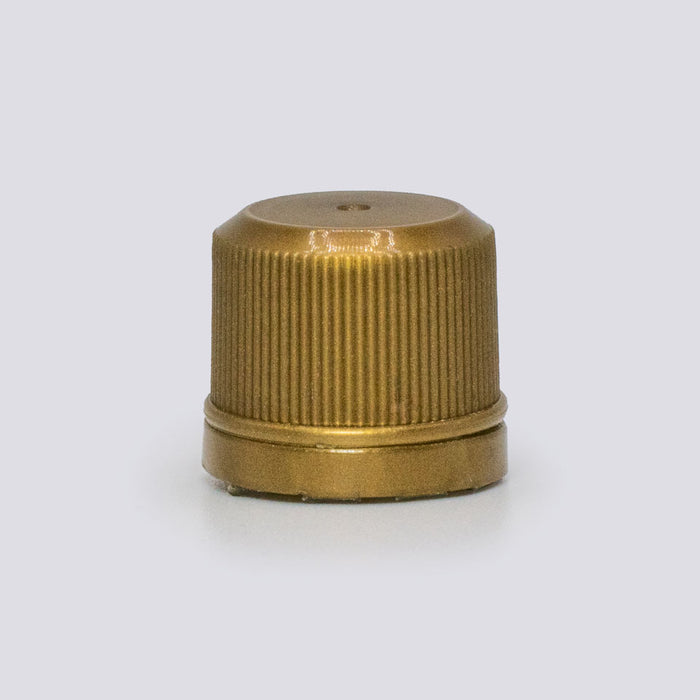 18mm Gold PP Tamper Evident Closure, Linerless